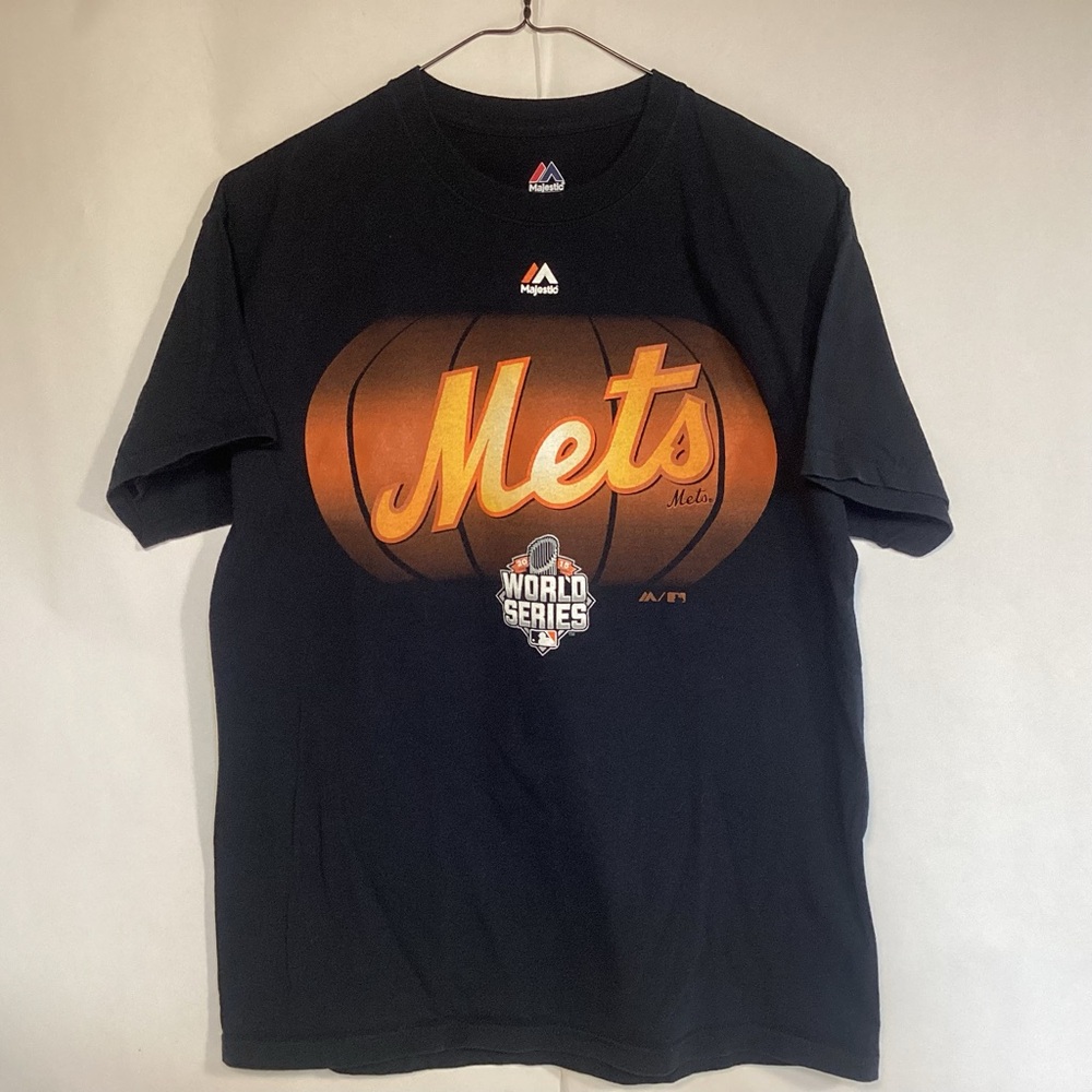 New York Mets 2015 Jacob deGrom World Series T-shirt size medium MLB Majestic